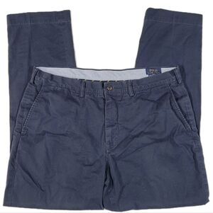 Polo Ralph Lauren Stretch Straight Fit Chino Pants Navy Blue Men's Size 38 / 32